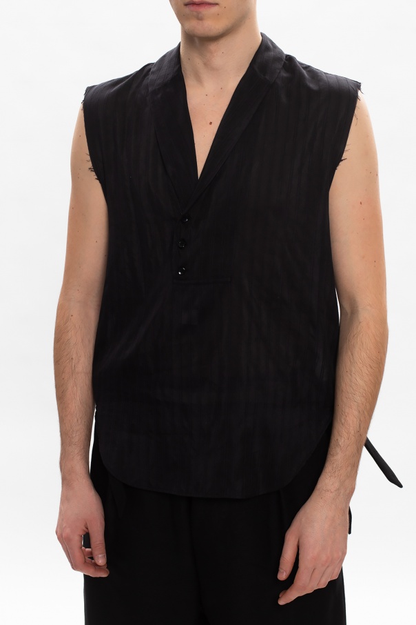 Saint laurent sleeveless discount shirt